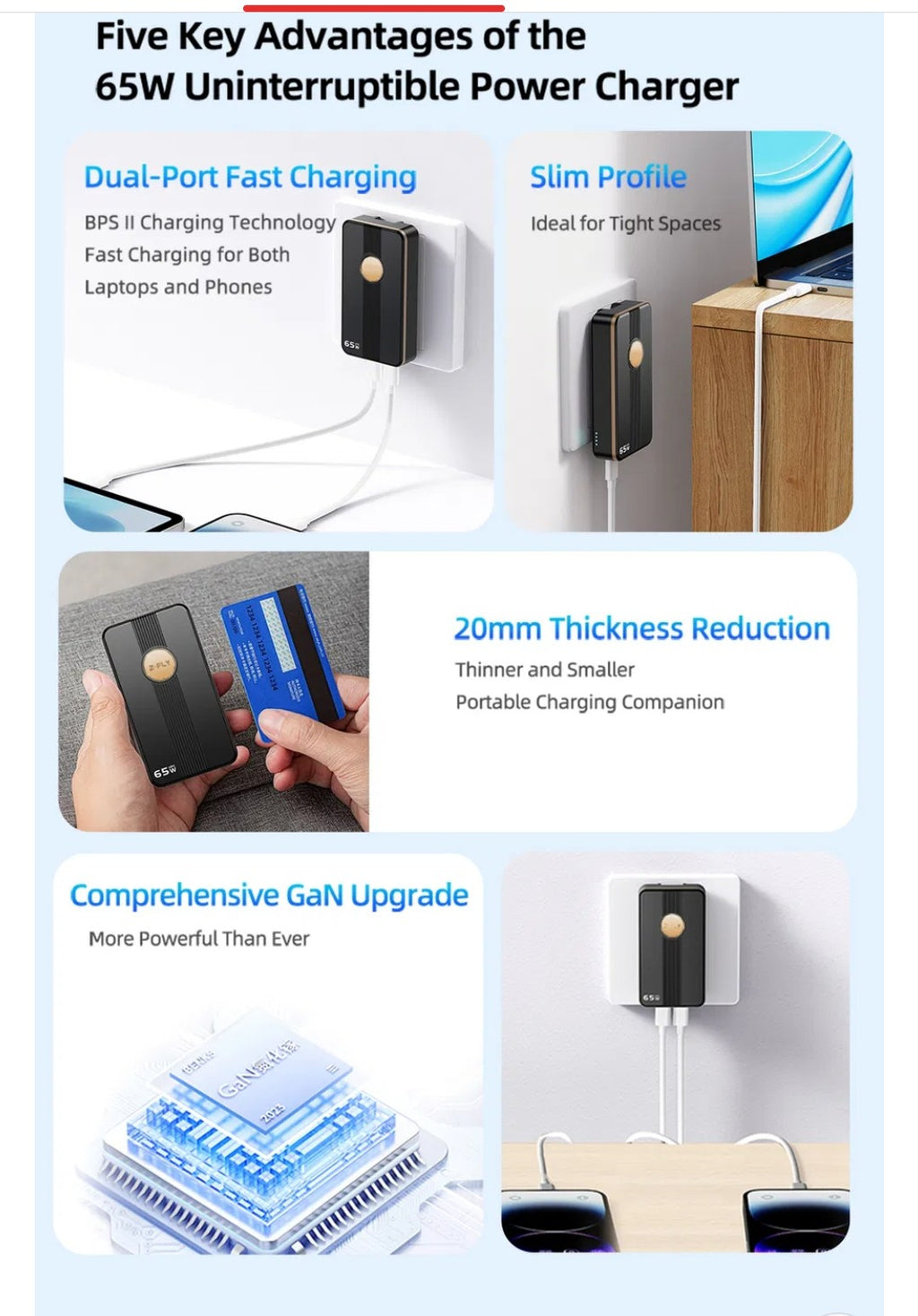 65W GaN Pocket Charger
