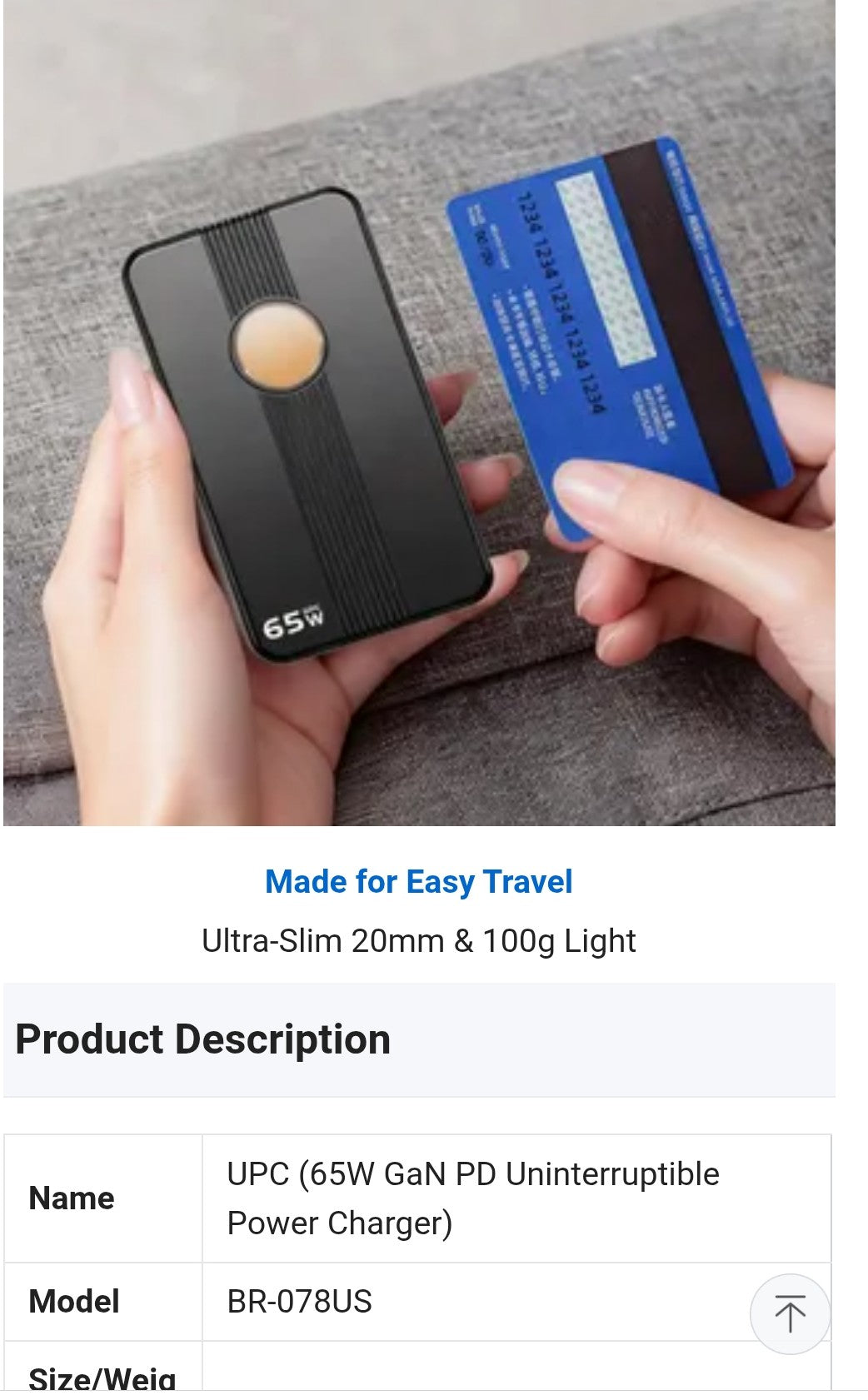 65W GaN Pocket Charger